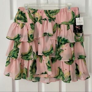 The Webster Miami at Target Flamingo Print Skirt NWT Size S
